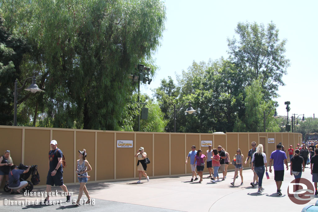 Bugs Land closed last week.  Walls now circle it.  Removal is underway behind them.  A new set of Marvel Experiences are taking over the space.