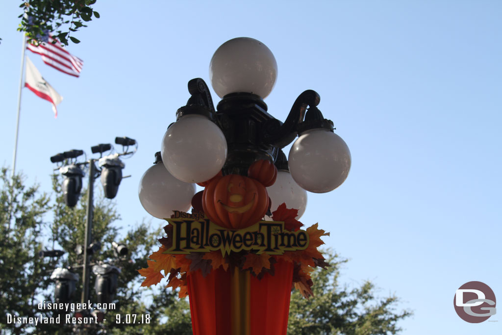 Main Street has traditional decorations this year.