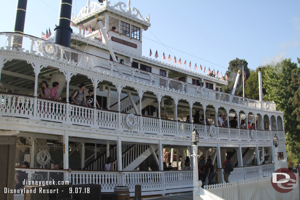 The Mark Twain Riverboat was boarding but the top deck was roped off so I skipped the cruise.