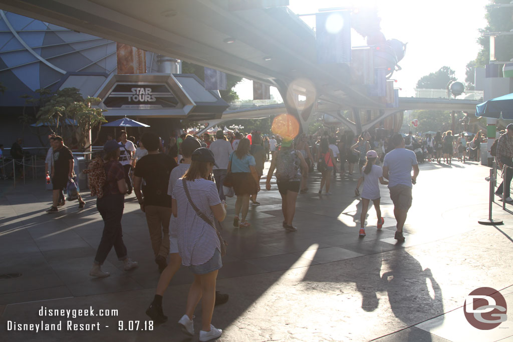 The walls are gone from the project in Tomorrowland.