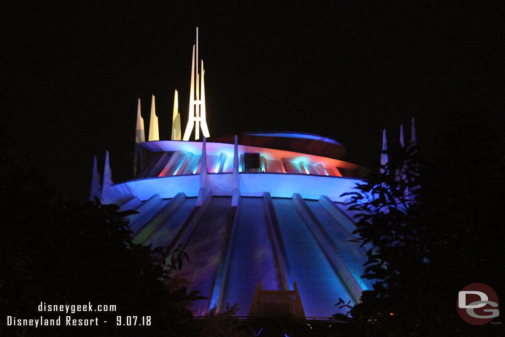 Ghost Galaxy projections and sound effects were on this evening.