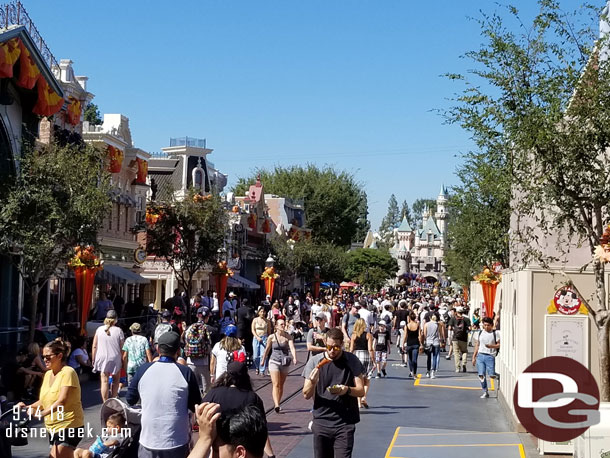 Main Street USA this afternoon