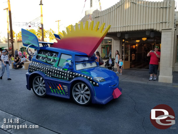 DJ Rolling through Cars Land.