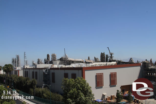 Star Wars: Galaxy's Edge from the Mickey and Friends Parking Structure.