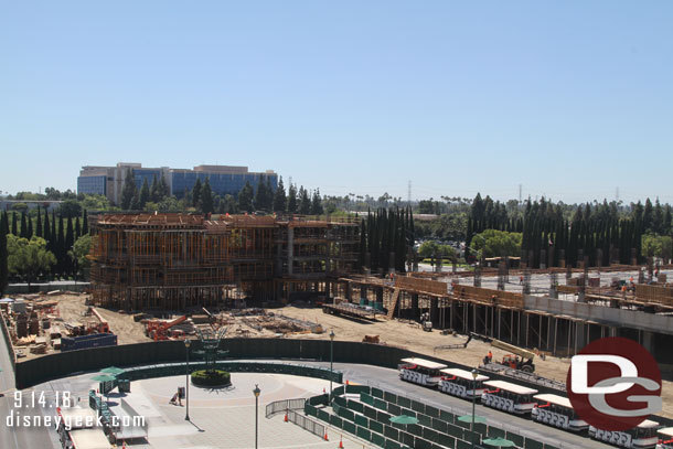 Next up a look at the parking structure work.  Starting with the escalator structure on the far side.