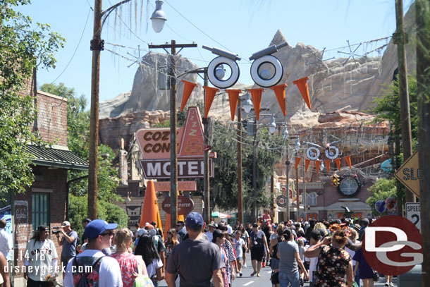 Passing by Cars Land.