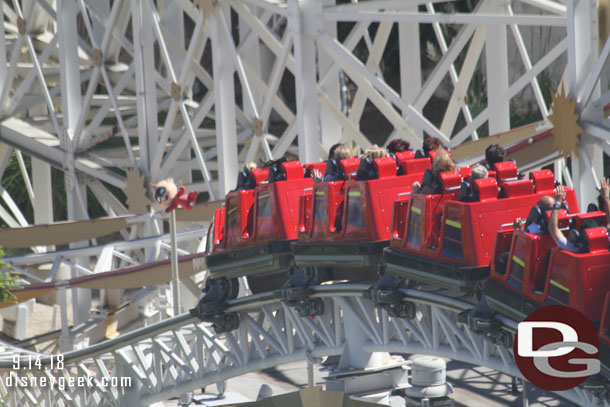 Incredicoaster passing by.