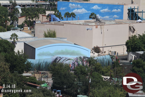 Checking out A Bug's Land they have started to clear near the theater.