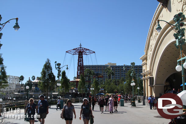 The area now feels like the original walkway.. open and no shade.