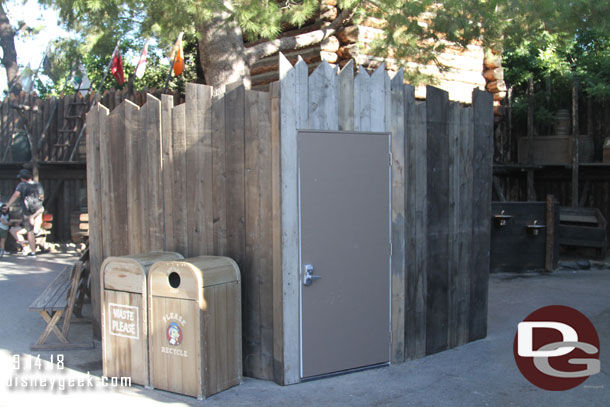 In Frontierland more walls up.  Assuming more planter removal.