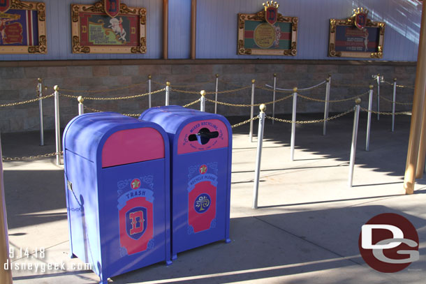 Dumbo area trashcans.