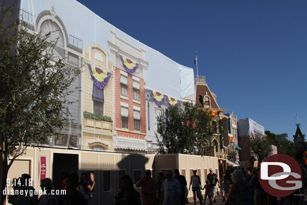 Renovation work on Main Street USA continues.