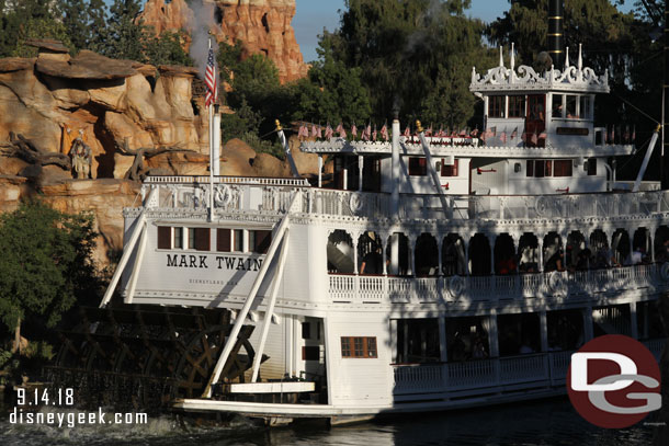 The Mark Twain Riverboat on the Rivers of America