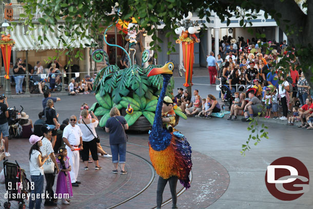 Pixar Play Parade passing through Town Square