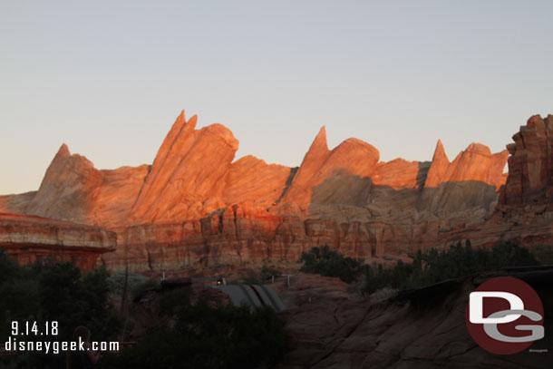 Ornament Valley as the sun was setting.