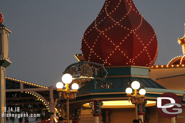 The Lamplight Lounge sign still is not complete/functional.