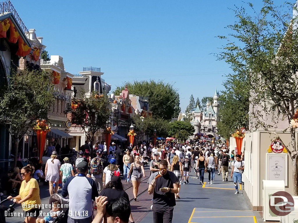 Main Street USA this afternoon