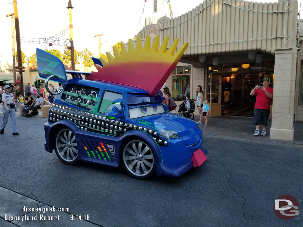 DJ Rolling through Cars Land.