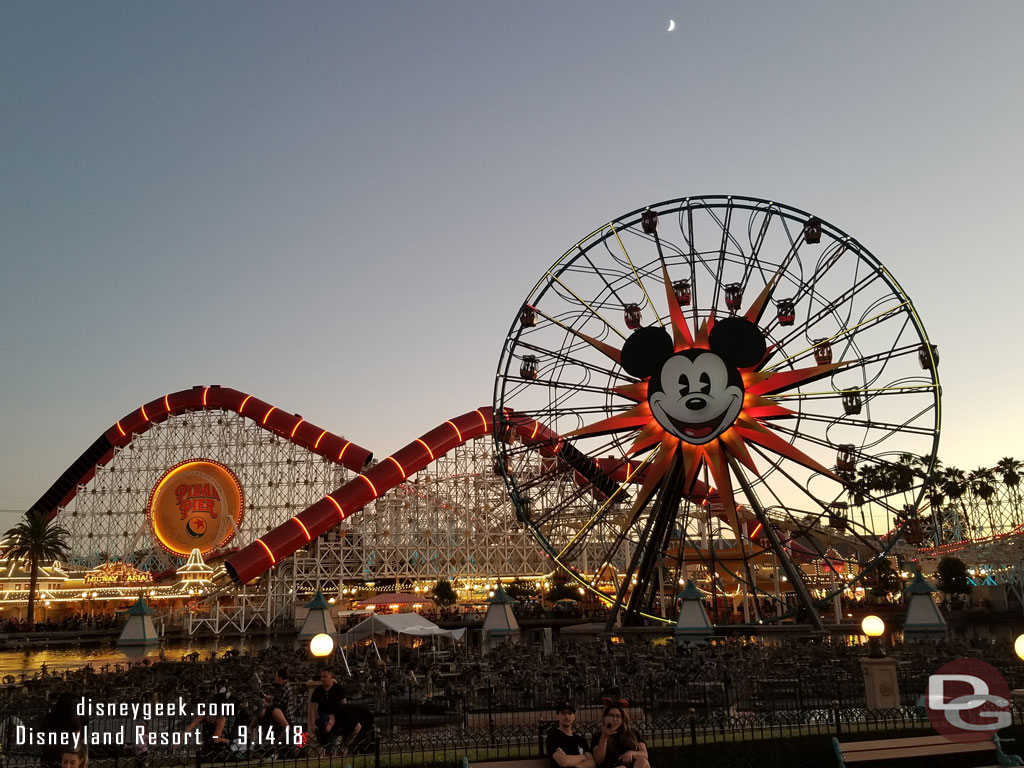 Pixar Pier this evening.