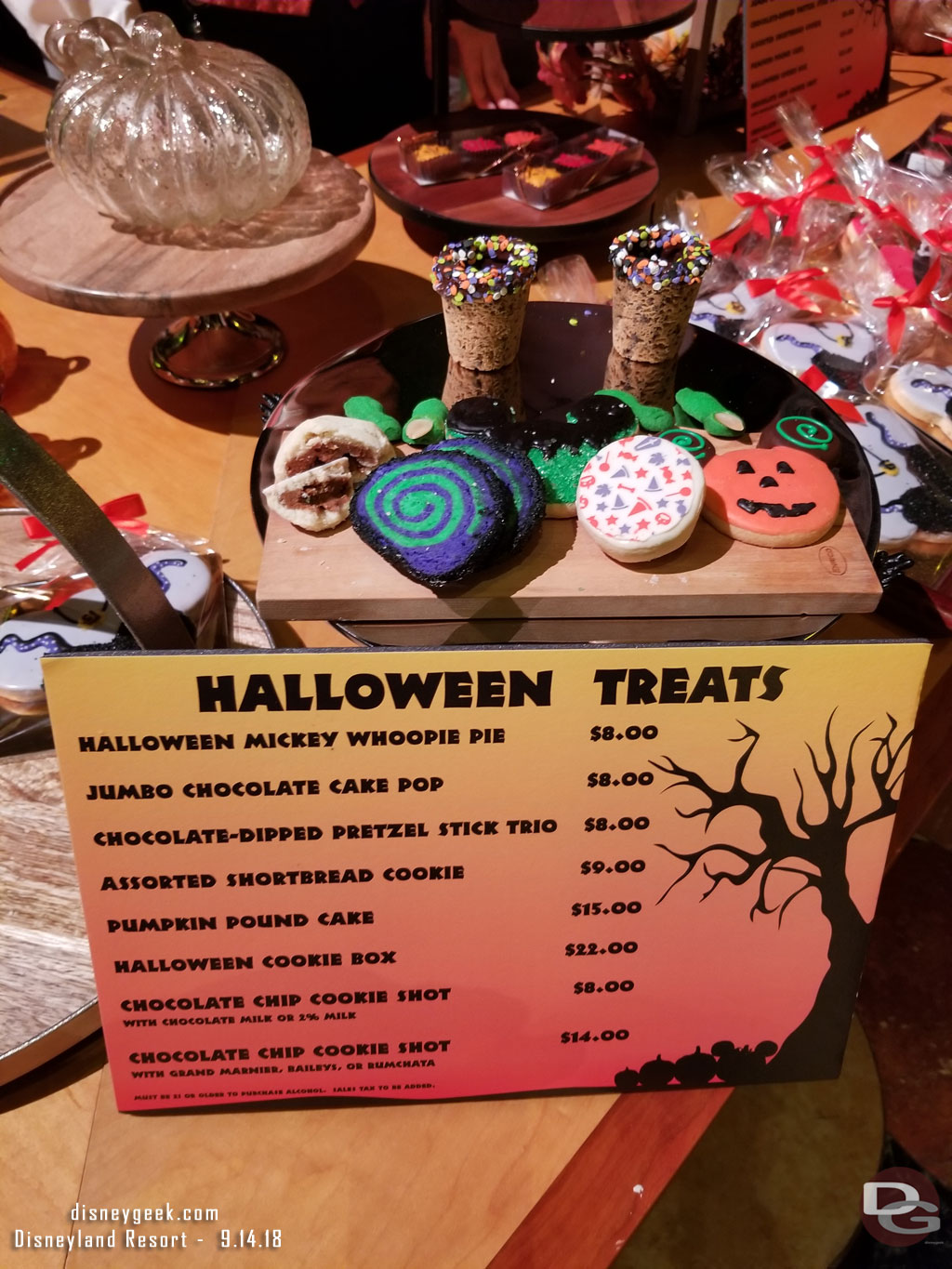 Treats for sale nearby.