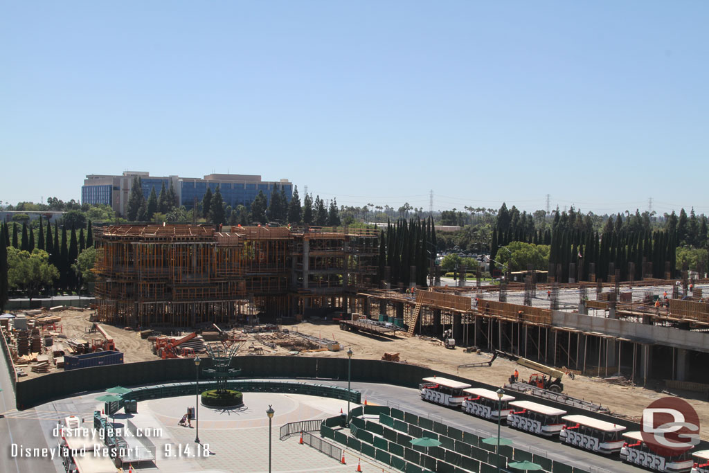 Next up a look at the parking structure work.  Starting with the escalator structure on the far side.