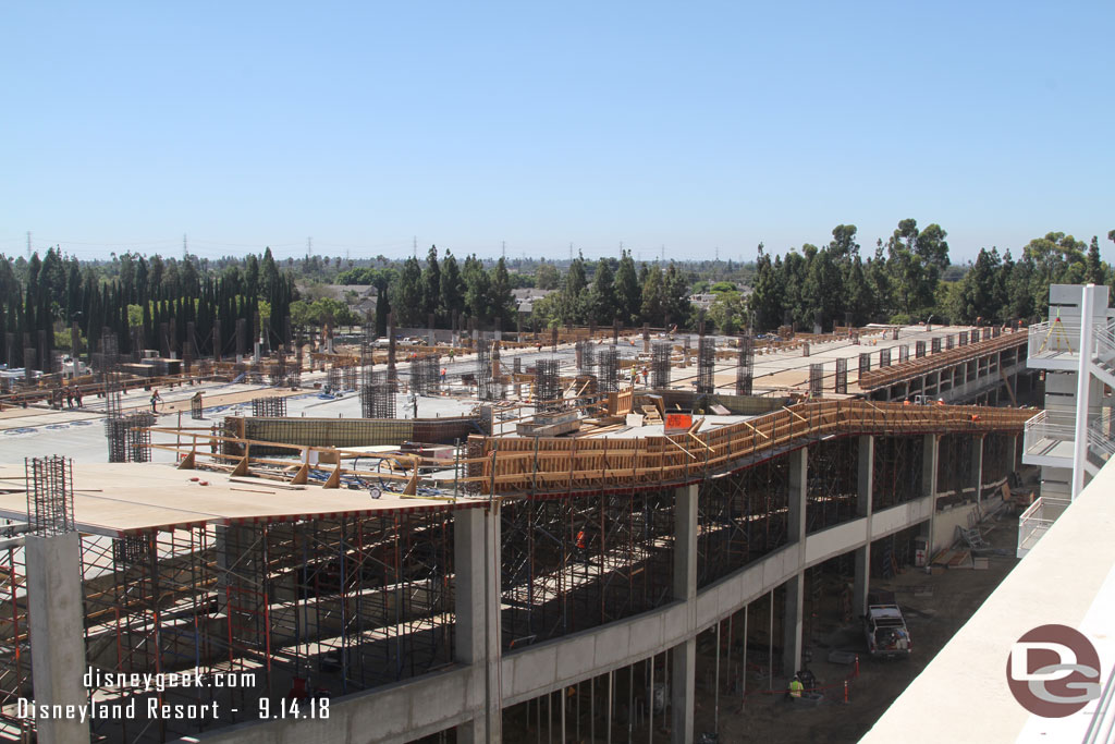 The second ramp looks to have concrete now and the side rails are being worked on.