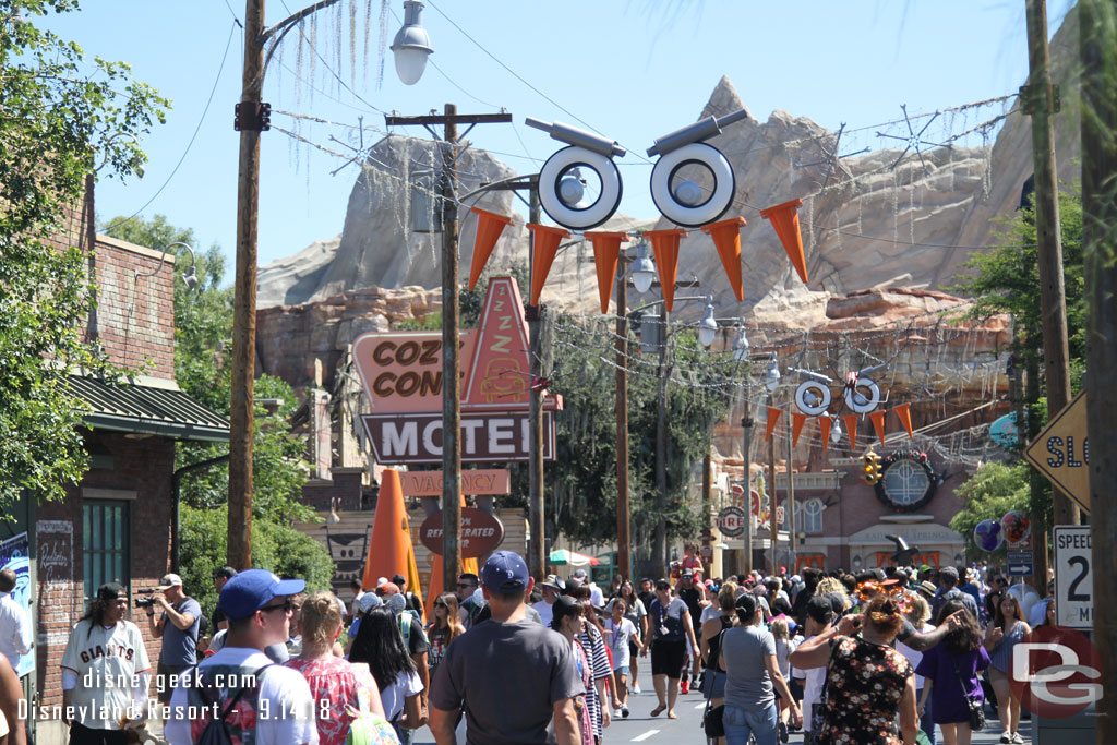 Passing by Cars Land.