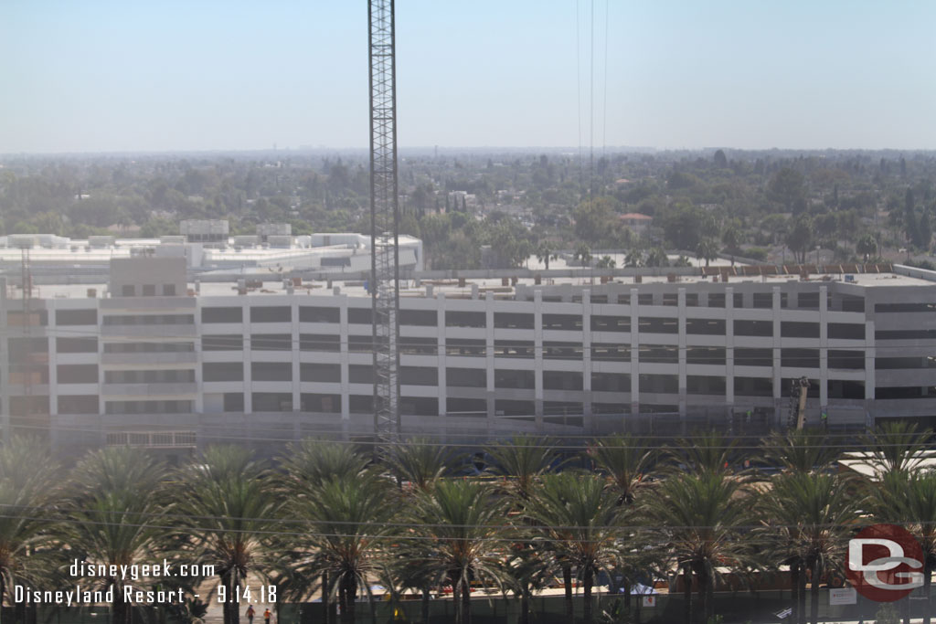 Land cleared along Katella for a new hotel. Behind it a new parking structure, assuming for the convention center.