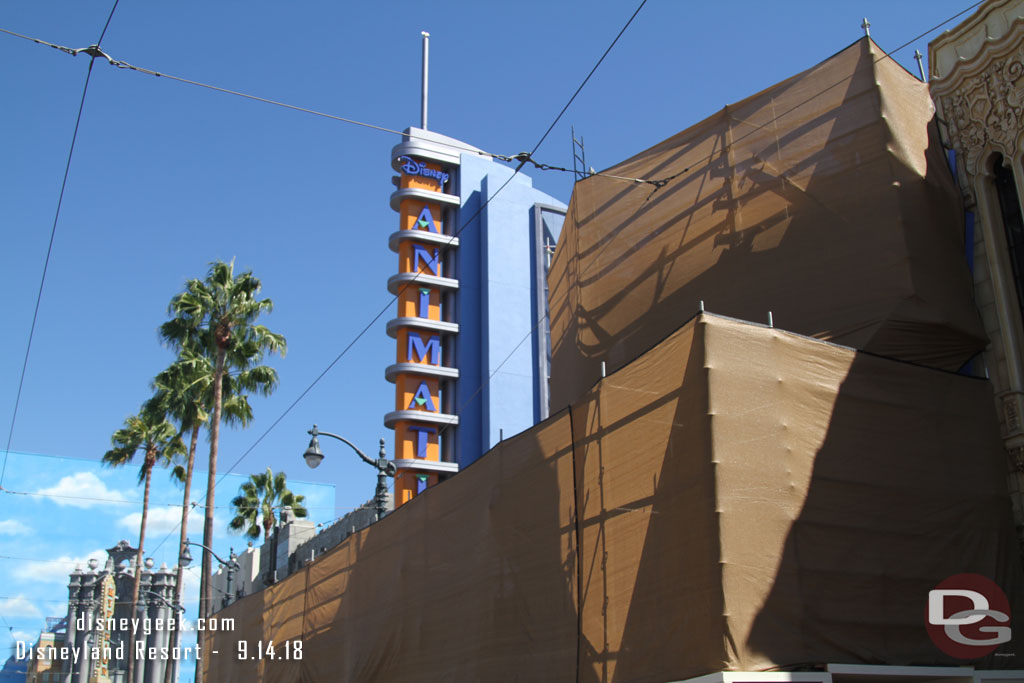 Some of the Animation Building is now revealed.  It looks good as new.