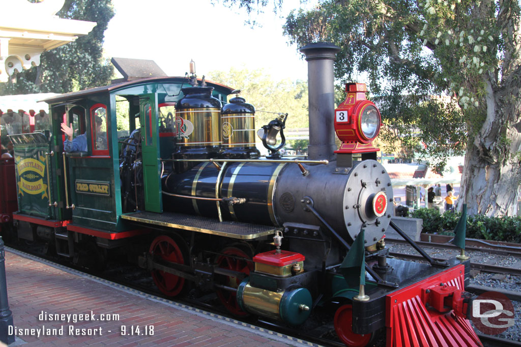 Time for a grand circle tour on the Disneyland Railroad.