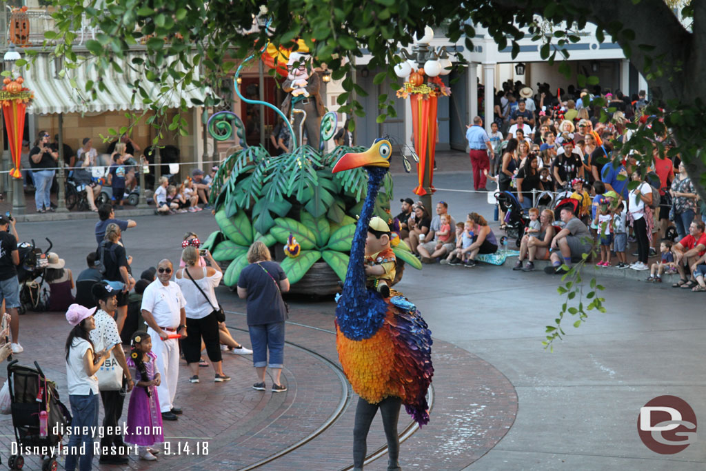 Pixar Play Parade passing through Town Square