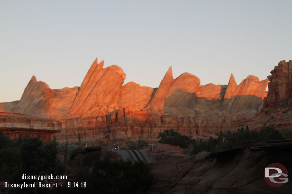 Ornament Valley as the sun was setting.