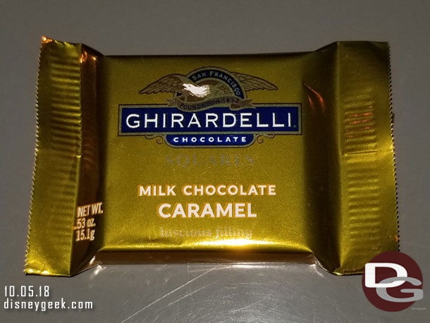 Ghirardelli had chocolate samples again.