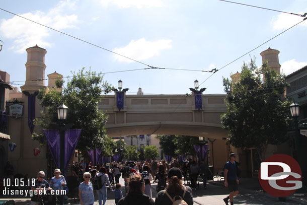 Buena Vista Street this afternoon.