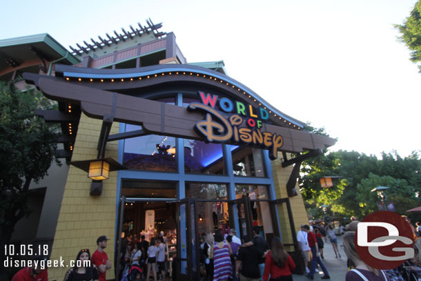 The sign over this entrance has been replaced with the new one, it matches its sister store at Disney Springs in Florida.