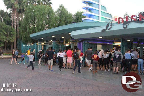 Surprised to find almost no line to enter DCA at 6:30pm.  Partially because they had almost every turnstile open.