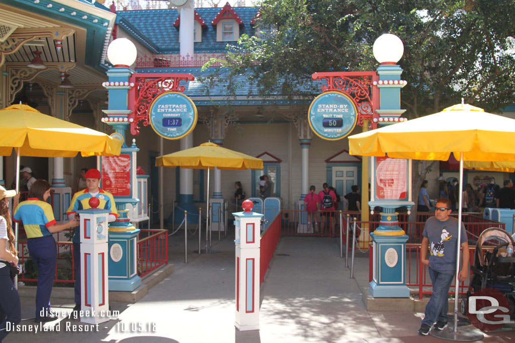 Work on Pixar Pier continues.  The permanent signs for Toy Story  have been installed.  Wonder if there will be an element spanning the two with the attraction name?  It seems odd to have no indication of what the wait is for.