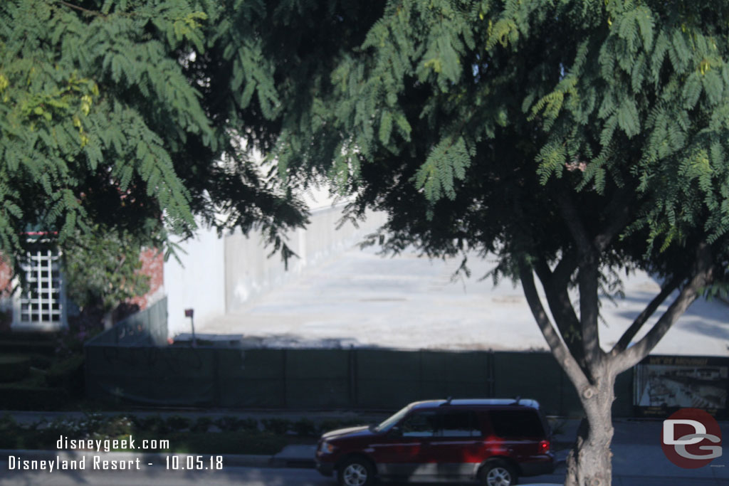 The former Carousel inn is now gone.  Hard to see through the trees from the Monorail but it is a clearing now.