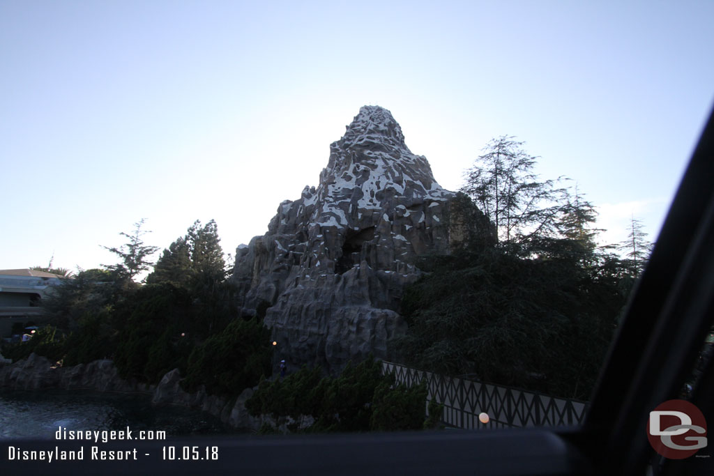 The Matterhorn is still closed for renovation work.