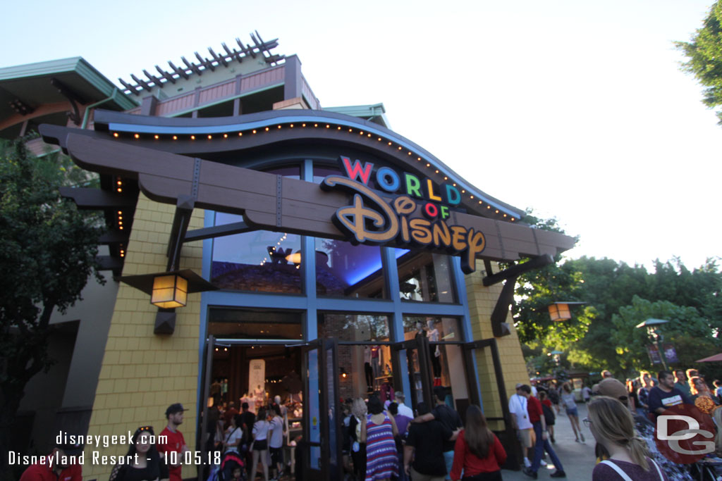 The sign over this entrance has been replaced with the new one, it matches its sister store at Disney Springs in Florida.