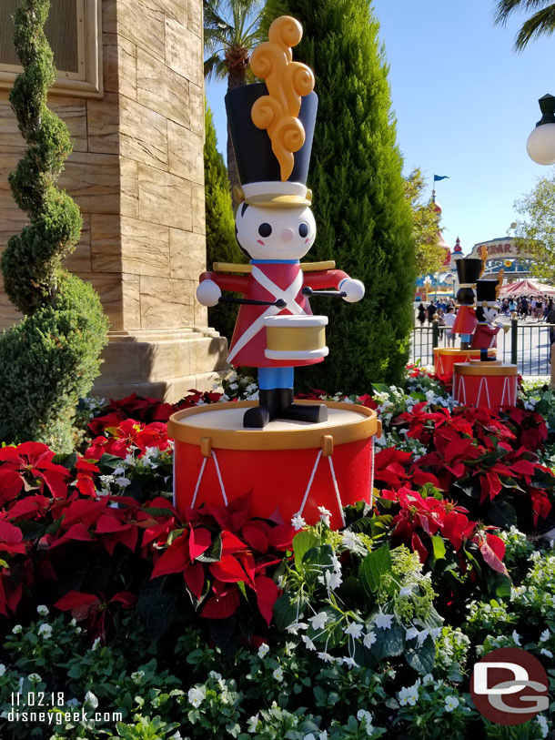 Toy Soldiers have taken up their post and are ready for the Festival of Holidays that kicks off next week.