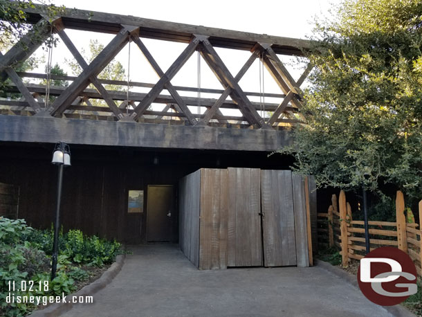 Walls extended on the Critter Country entry way.