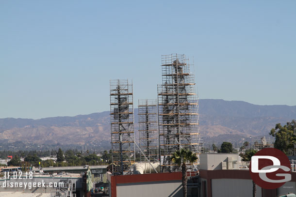 Not a lot of visible progress from this angle.  The background spires seem to be stalled.