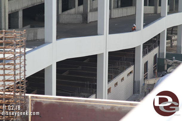 Looks to be a floor for a 2nd level going in for the space that has been built on the lower level.  Notice the brick wall rebar extends upwards more.