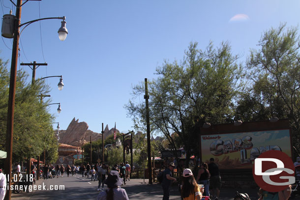 Haul-O-Ween decorations are gone for the most part and some Christmas ones are out already in Cars Land.  