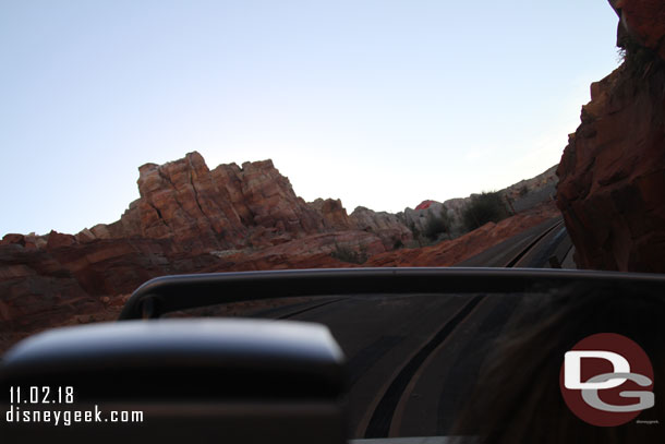 Racing through Ornament Valley