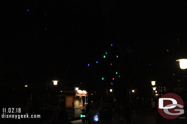 Walking back through the Grizzly Recreation Area after dark.