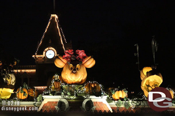 Over at Disneyland the lights were still on for these.