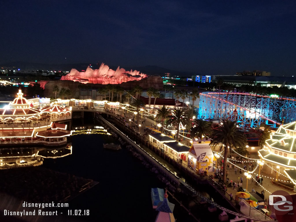 Pixar Pier and beyond Cars Land.