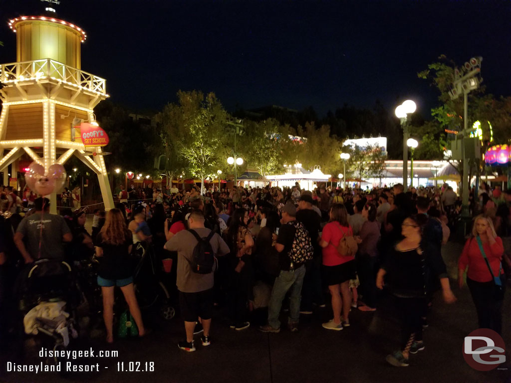 This is the final weekend for the Musical Celebration of Coco so stopped by to catch the 7pm show.  at 6:40pm this is the crowd already gathered.